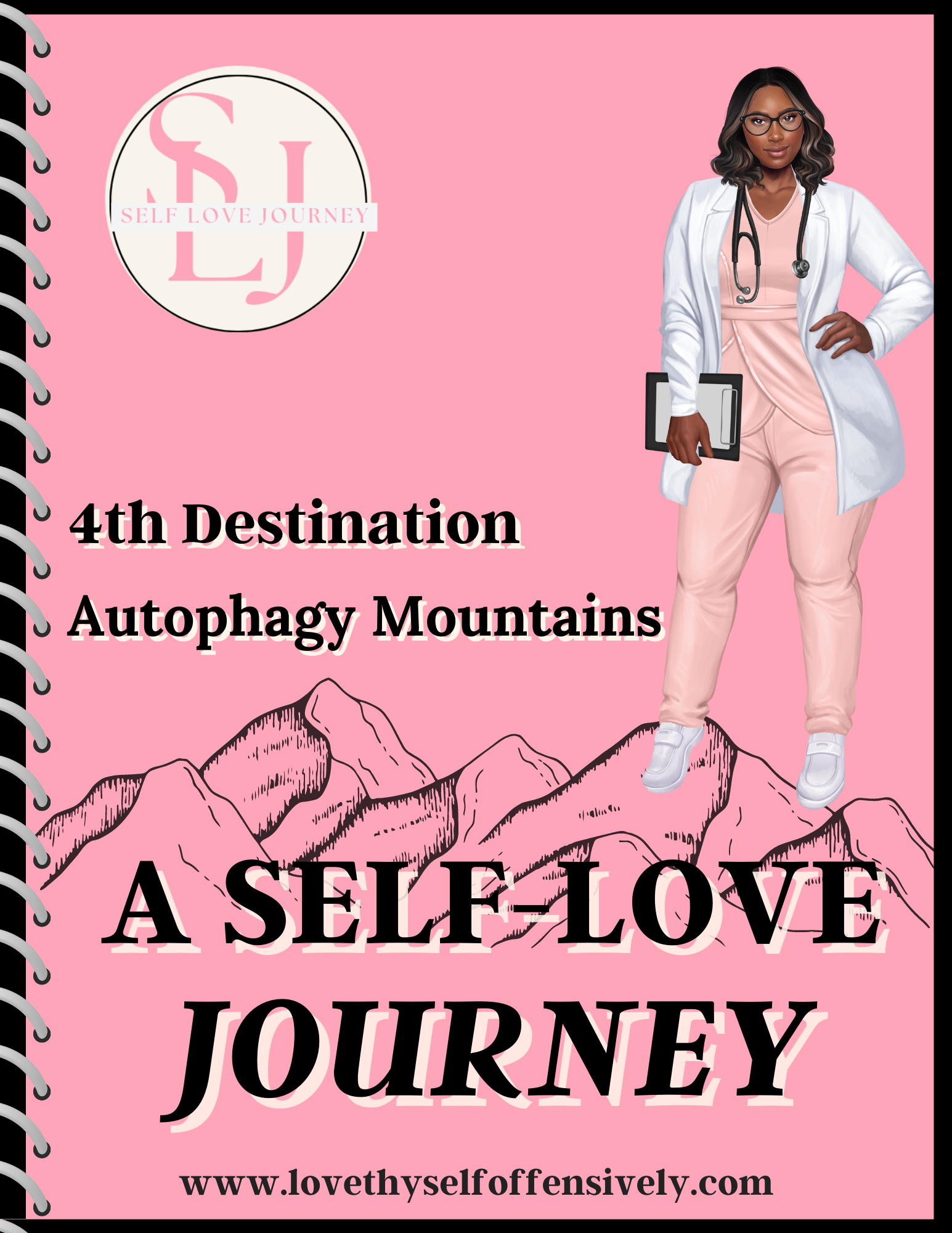 Autophagy Mountains is the 4th book in a self love journey ebook series written by Shamara Daniels Invigorating Miracles LLC